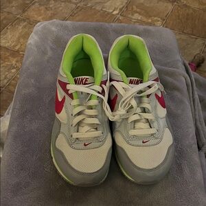 Nike Kids' White and Red Sneakers
